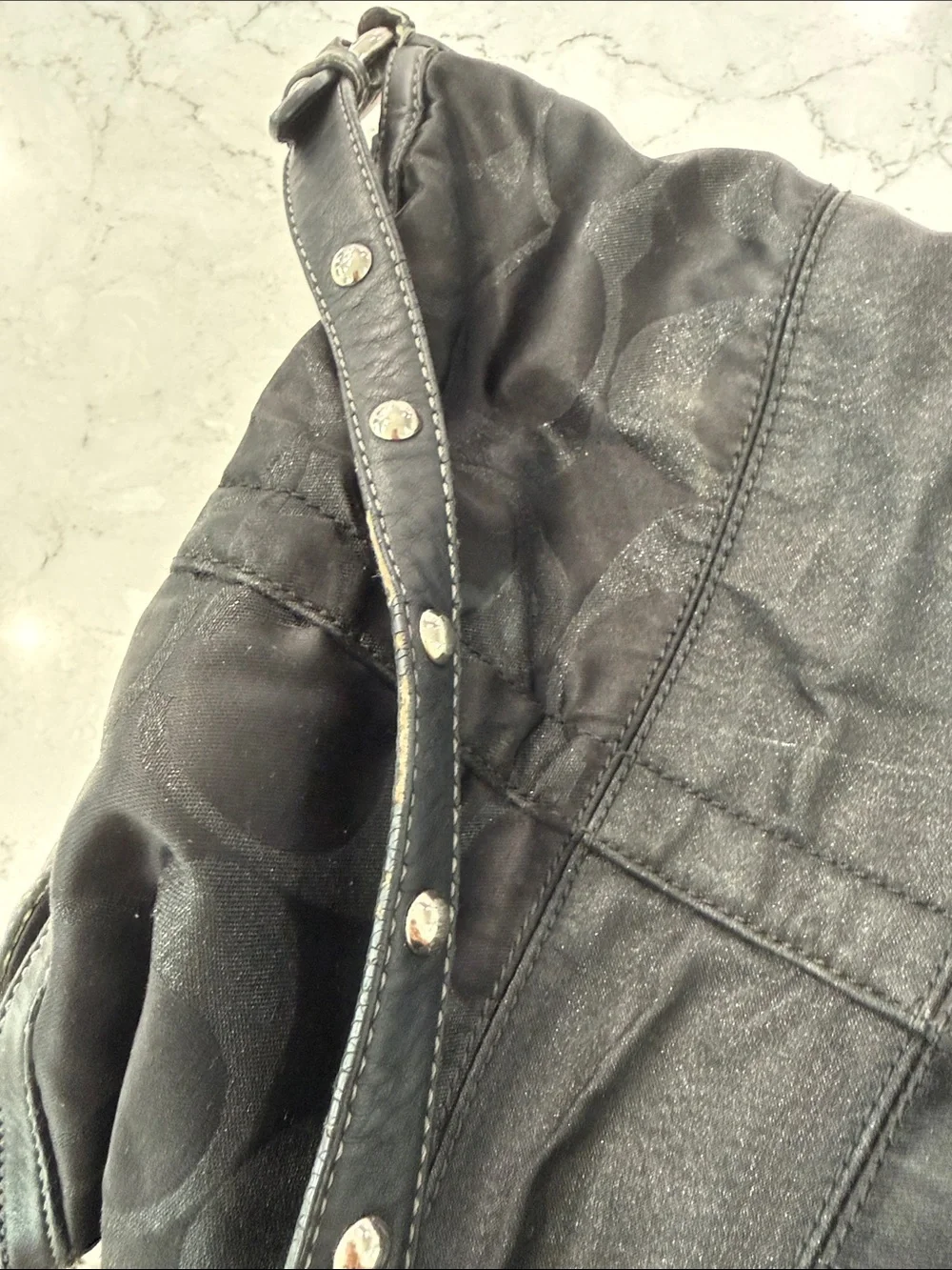 Coach black signature